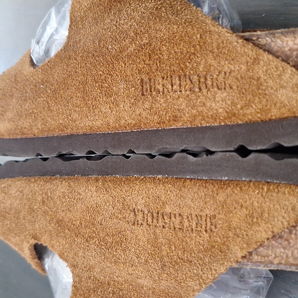 Birkenstock Arizona Mochs Suede Sandals Size 39 /8.5 Narrow - Picture 7 of 12